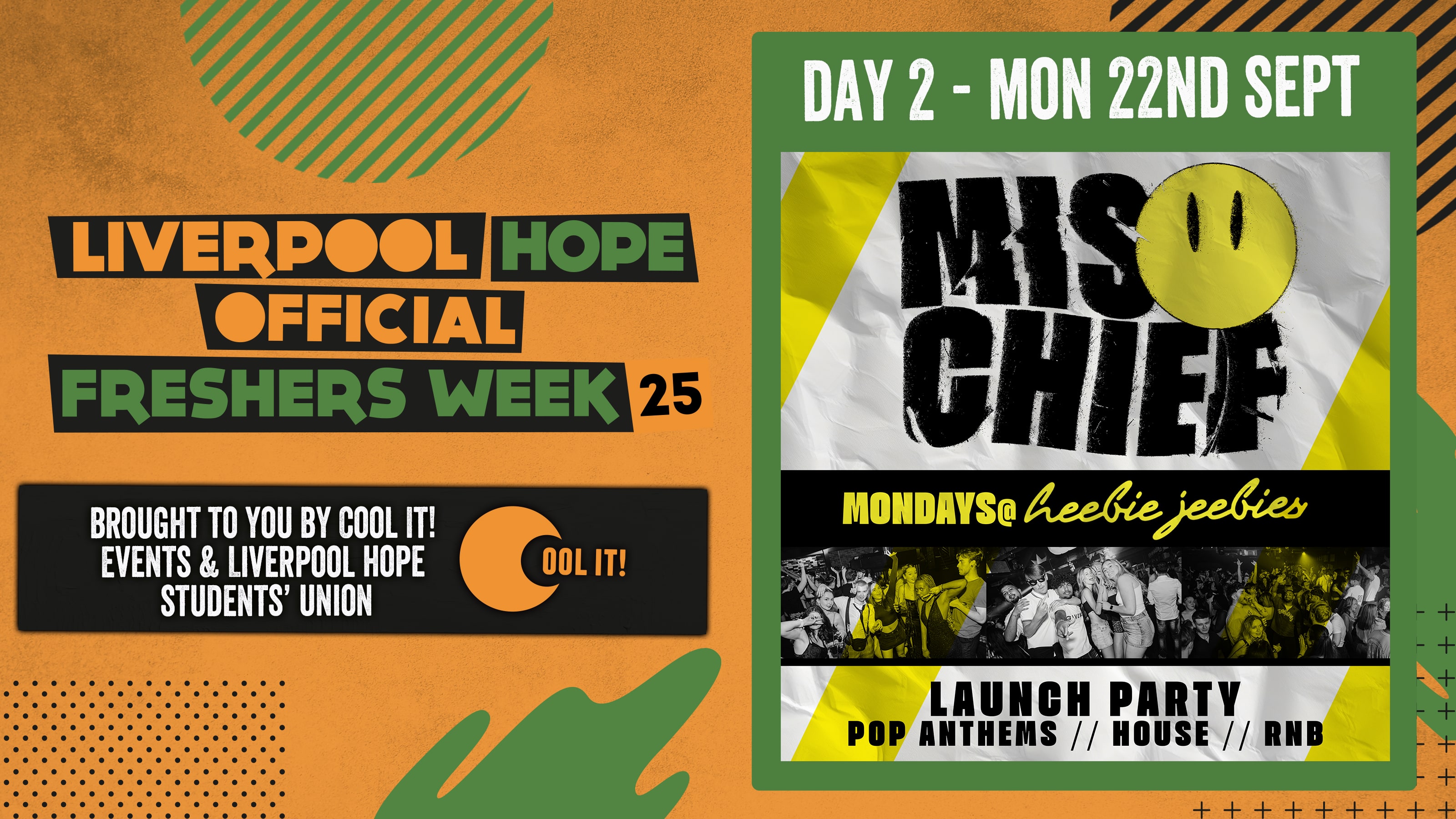 HOPE OFFICIAL FRESHERS DAY 2 💥⚠️ MISCHIEF MONDAYS ⚠️💥 BRAND NEW WEEKLY MONDAYS