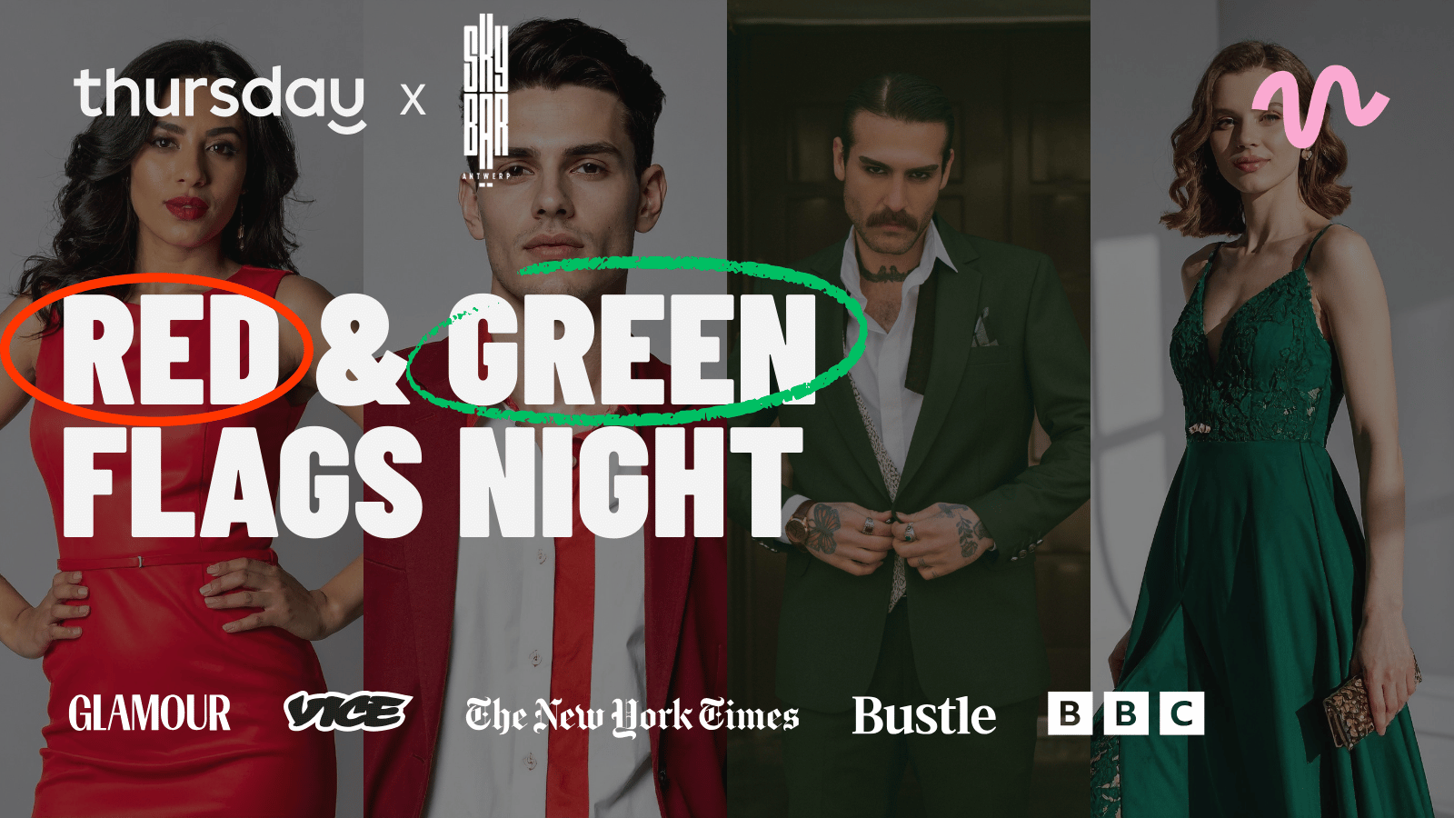 Thursday | Red & Green flags evening at Skybar (ALL AGES) | Antwerp