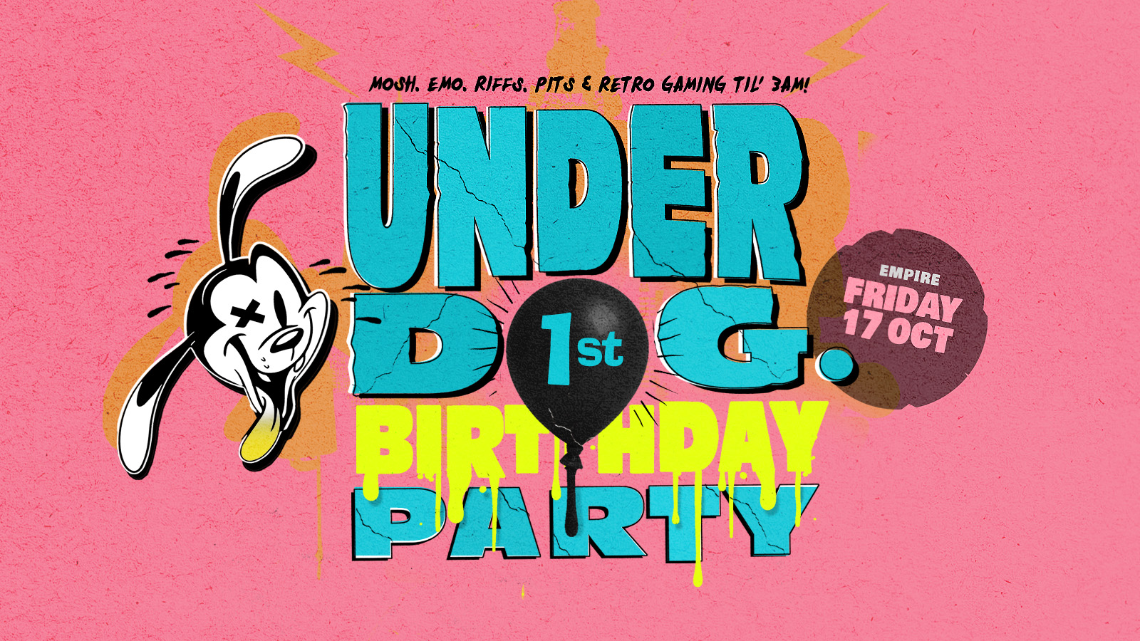 Underdog Rock Club 1st Birthday Party