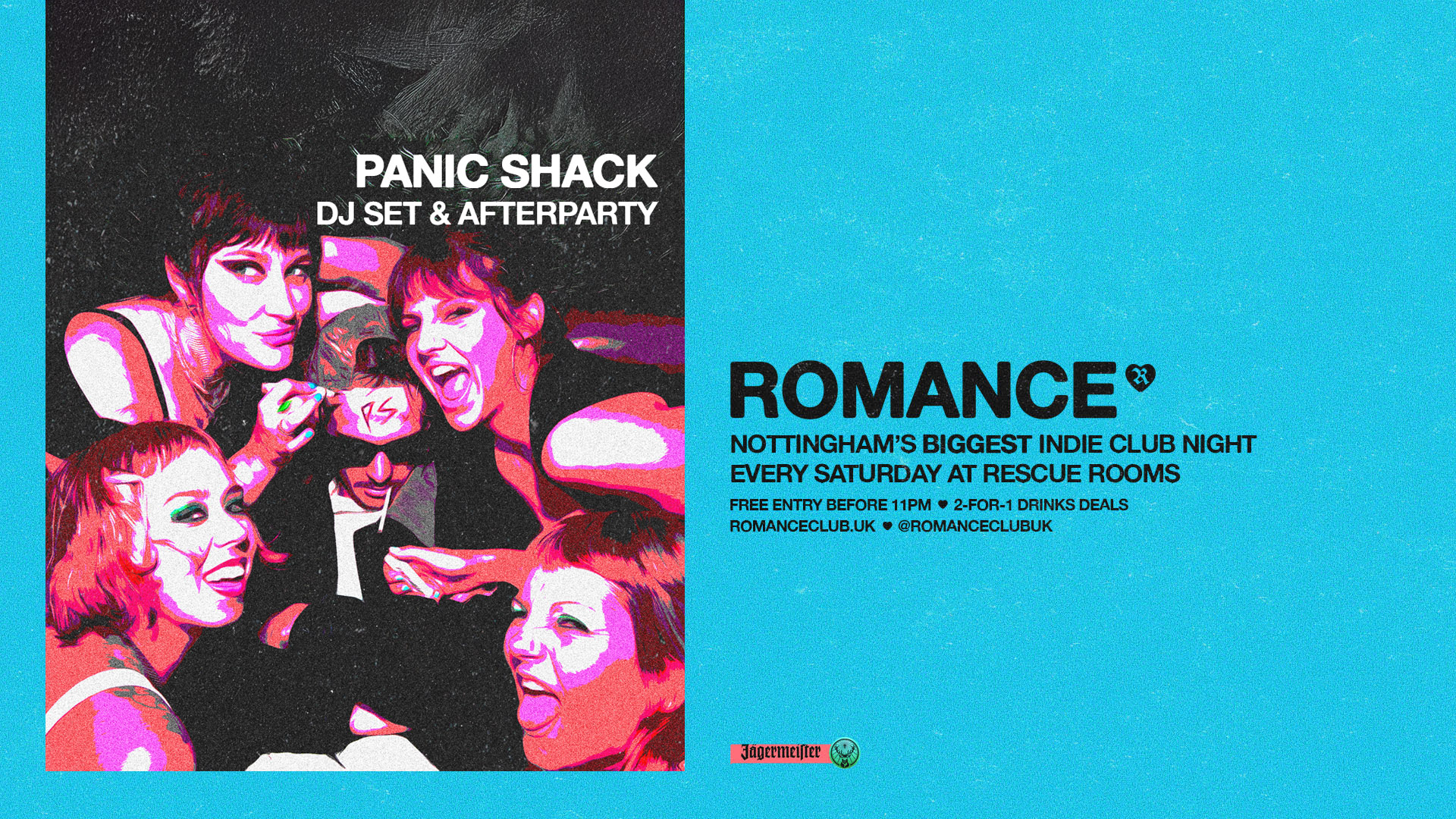 ROMANCE 💚 Panic Shack DJ Set 🩷 Nottingham’s biggest indie club night