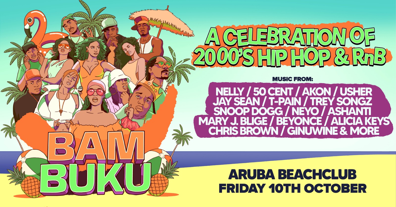 BAMBUKU – Bournemouth’s BIGGEST 00’s RnB Throwback Party @Aruba