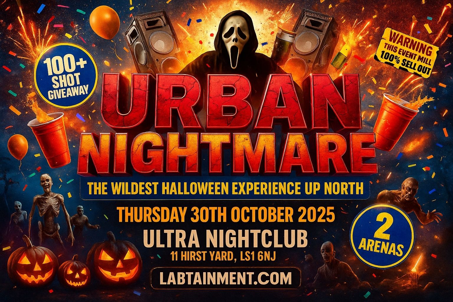 URBAN NIGHTMARE – THE WILDEST HALLOWEEN EXPERIENCE UP NORTH