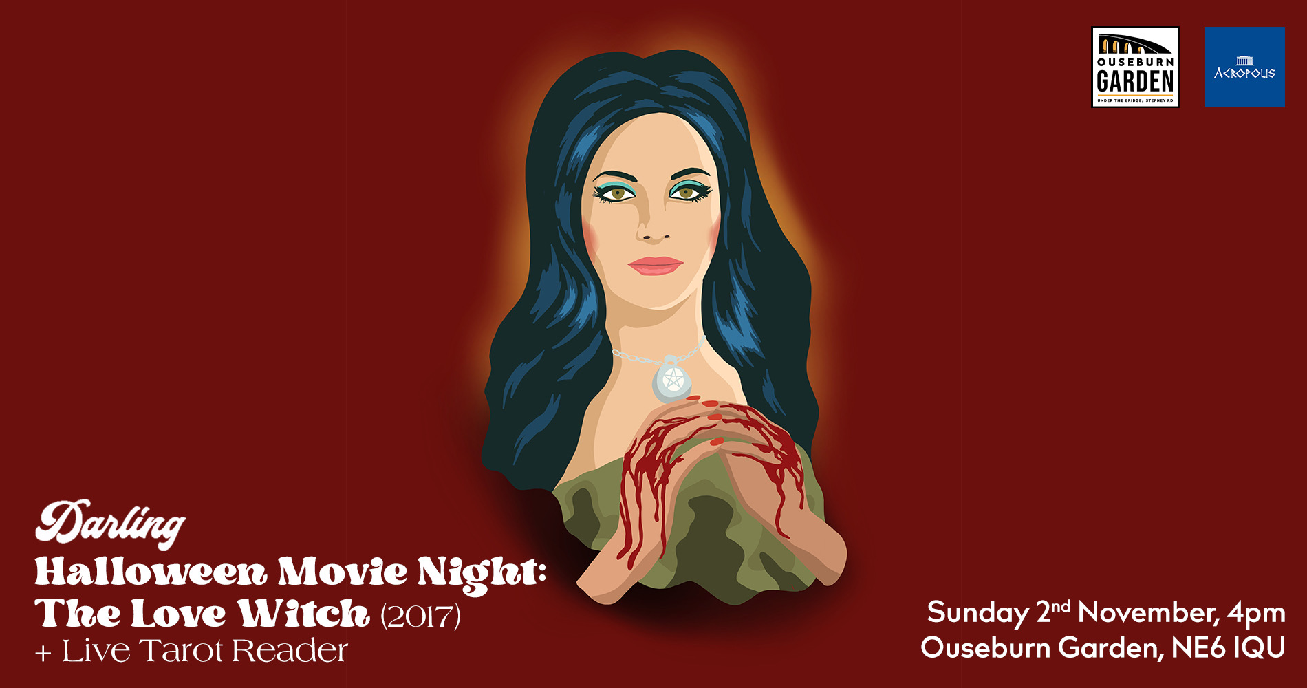 🎃 Darling Magazine presents, The Love Witch Movie Night