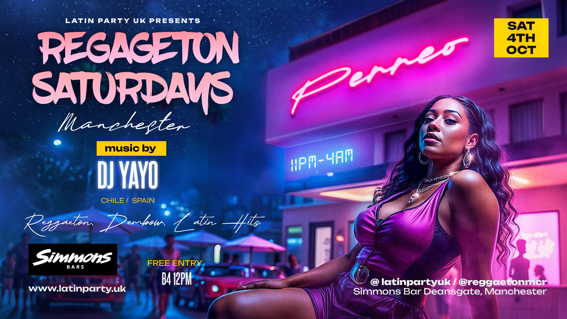 REGGAETON SATURDAYS | MANCHESTER (04/10)