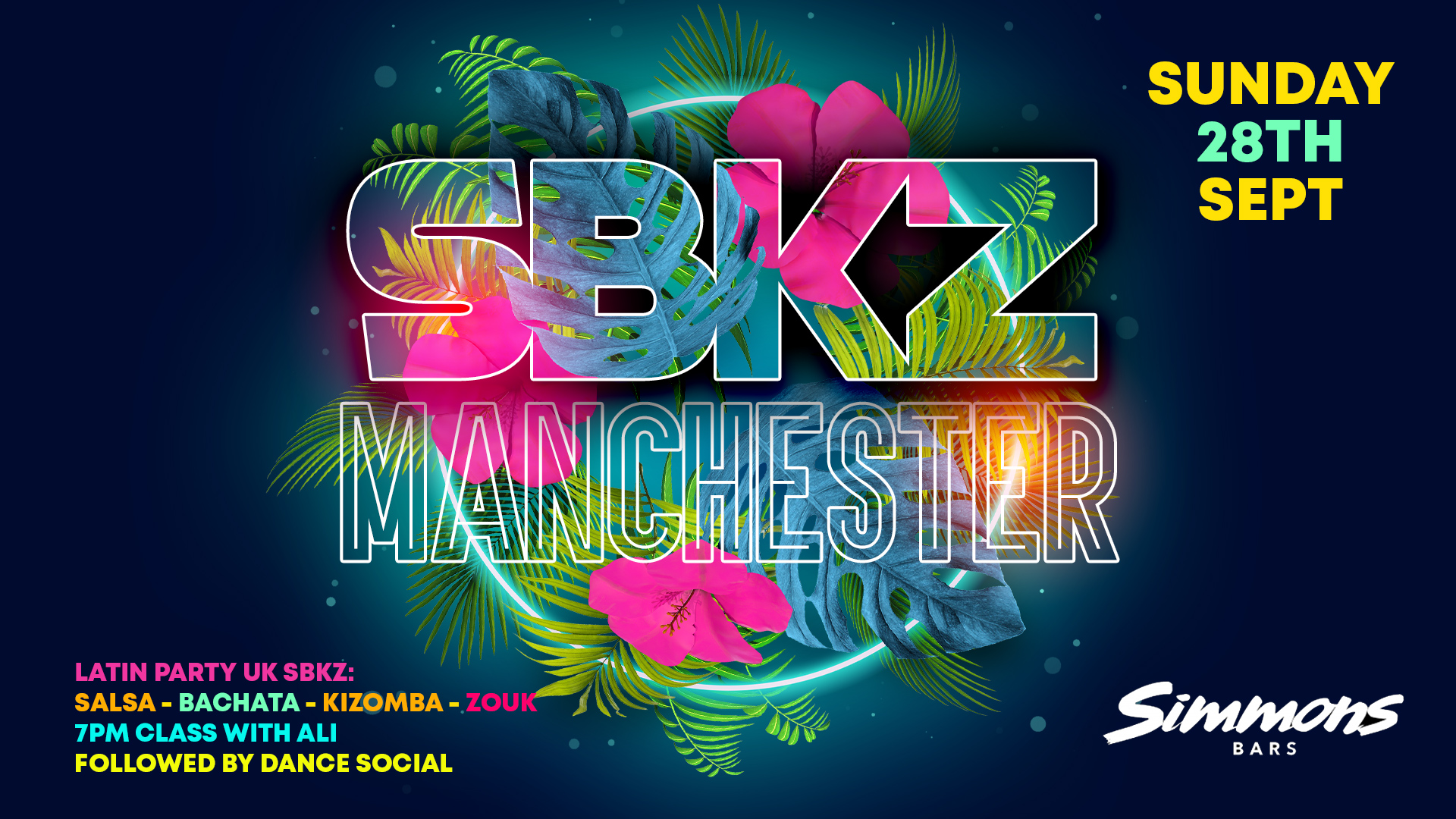SBKZ MANCHESTER – Sunday 28th September | Simmons Bar Deansgate