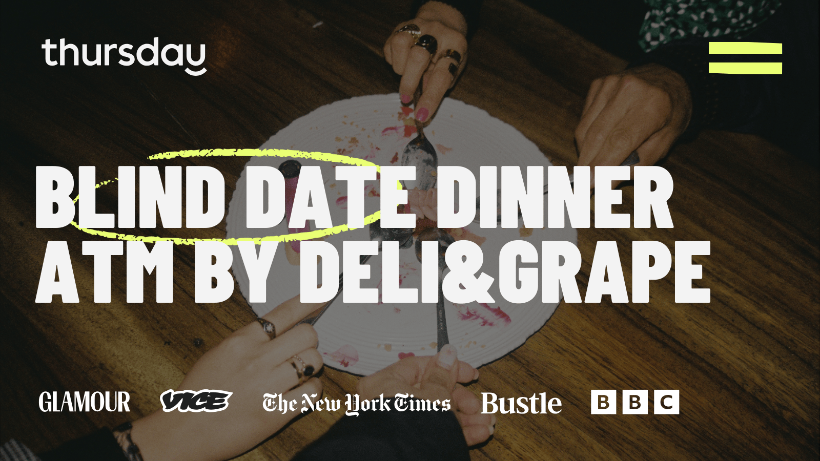 Thursday | Blind Date Dinner @ atm by Deli & Grape (25+) | Frankfurt