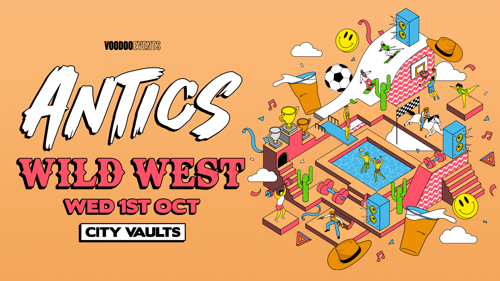 Antics! Wednesdays at City Vaults – WILD WEST SPECIAL! 🌵🤠