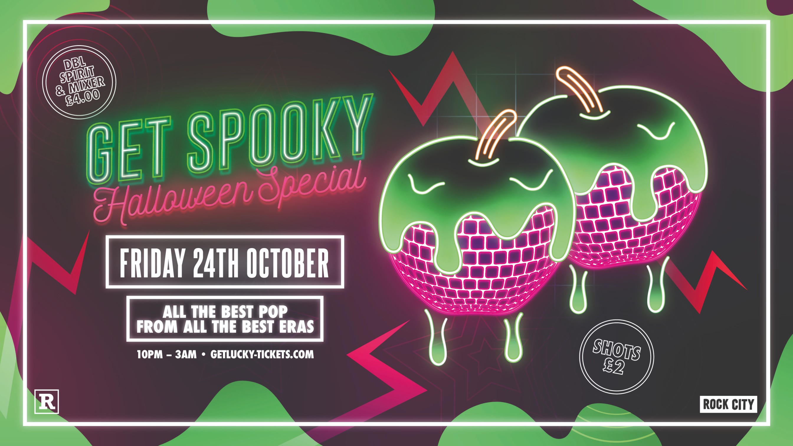 Get Lucky – GET SPOOKY (HALLOWEEN SPECIAL) – Nottingham’s Biggest Friday Night – 24/10/25