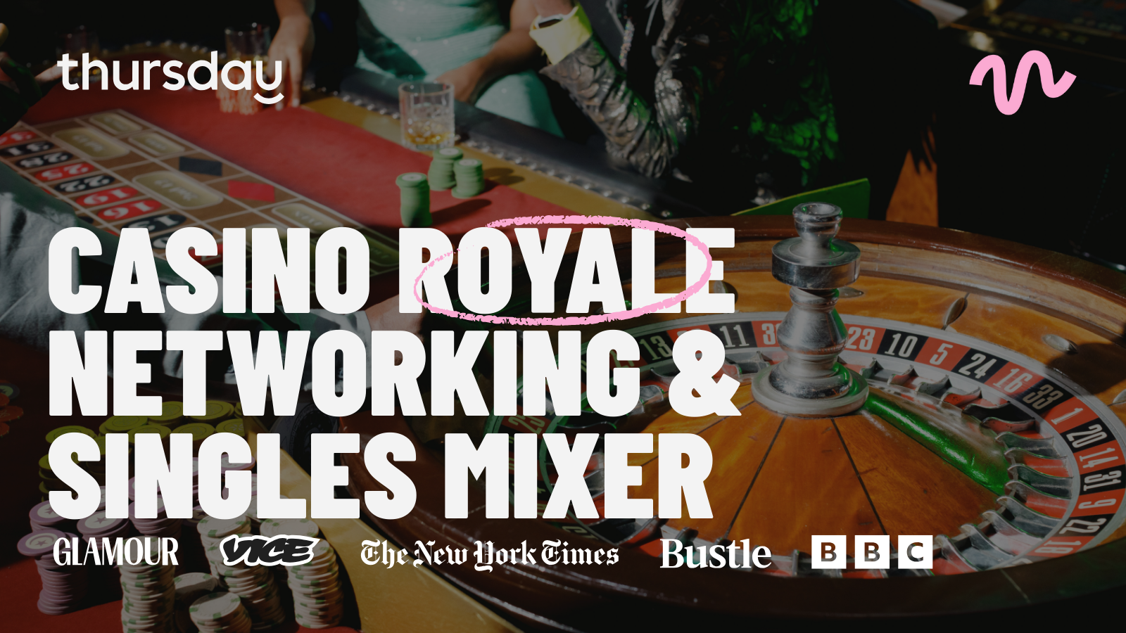 Thursday | Luck Be A Lover Tonight | Casino Royale Networking Singles Mixer |  Grapes & Grains, West Loop