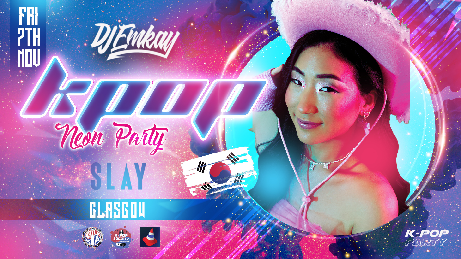 Glasgow Neon KPOP Party with DJ EMKAY | Friday 7th November