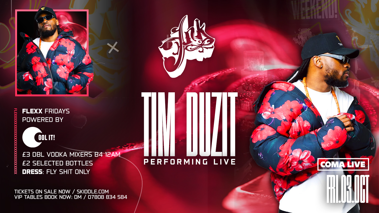 FLEXX FRIDAYS presents TIM DUZIT 🪩🎉 –  Fridays @ INK