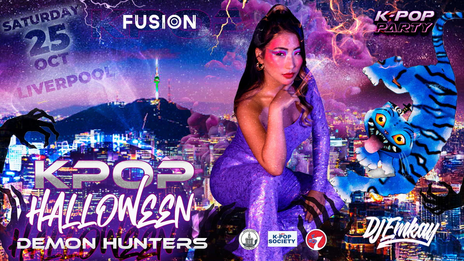 Liverpool KPOP HALLOWEEN Demon Hunters with DJ EMKAY | Saturday 25th October