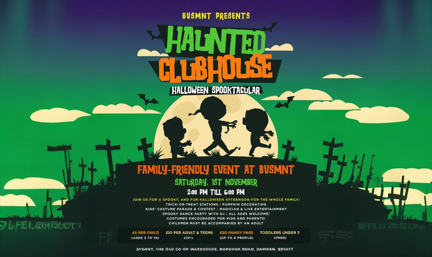Haunted Clubhouse – Family Halloween Spooktacular