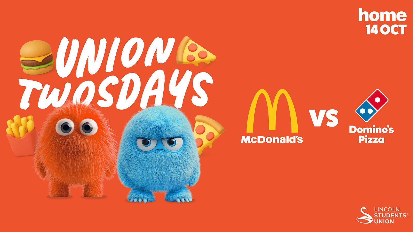 Union Twosdays Presents: MCDONALD’S VS DOMINO’S 🍔🍕﻿