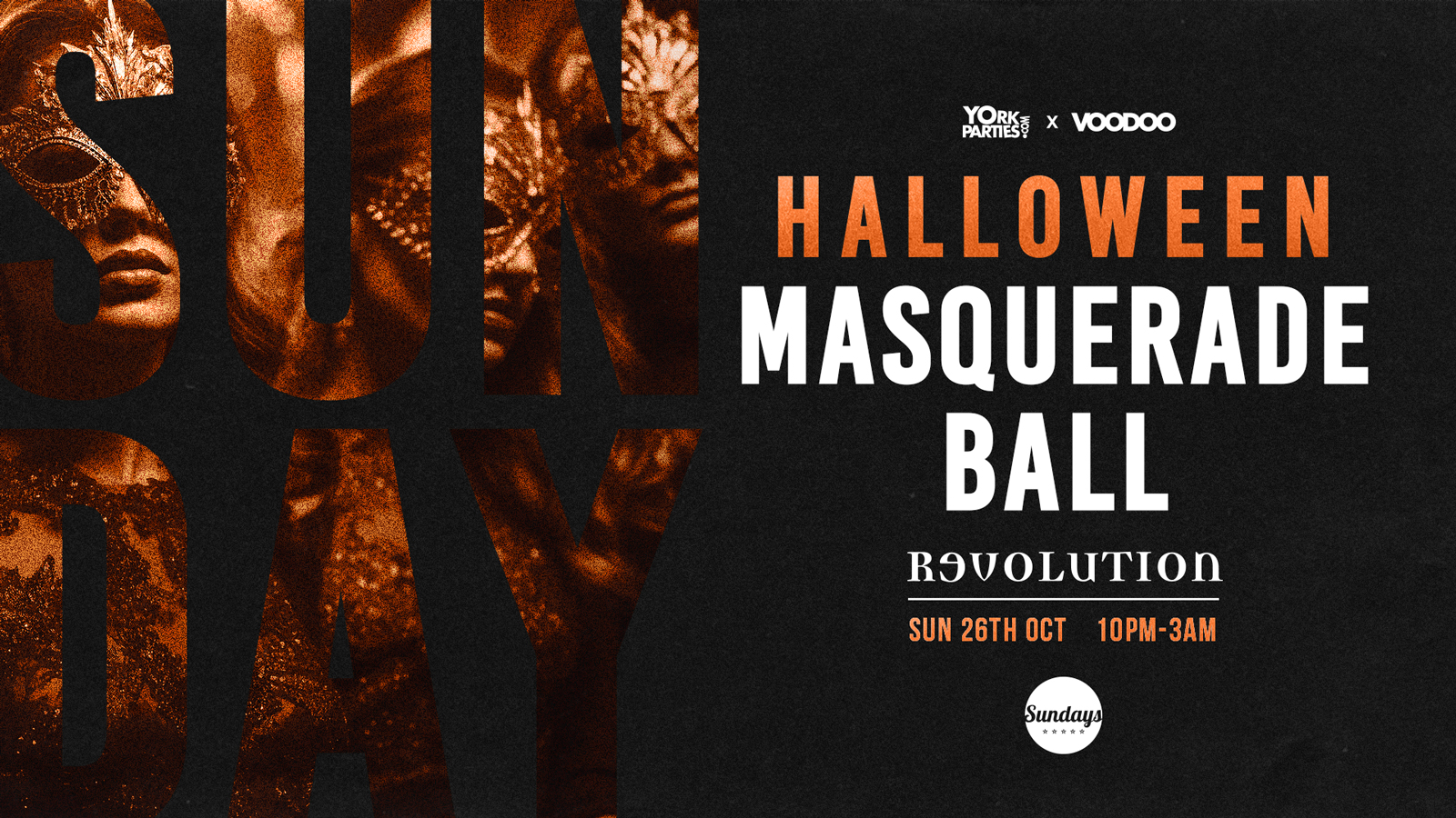 SUNDAY REVS Halloween Masquerade Ball 🎭
