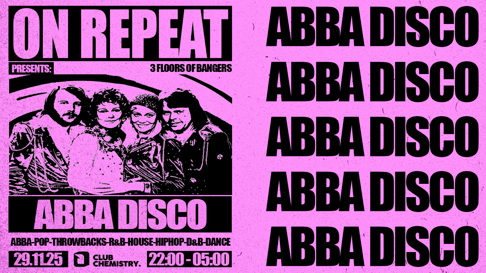 ON REPEAT ∙ ABBA DISCO *LAST 50 ONLINE TICKETS*