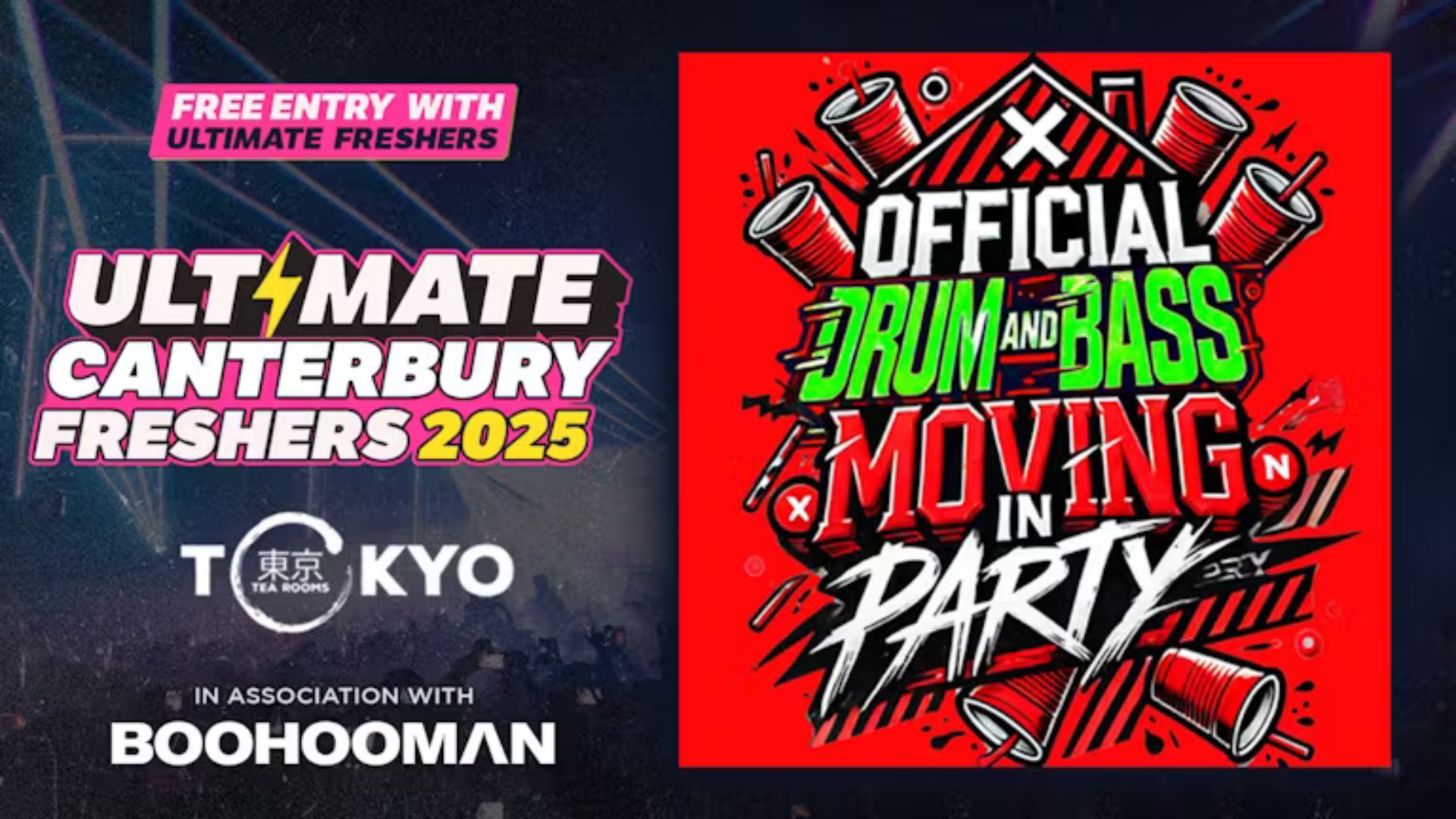 OFFICIAL DNB MOVE IN PARTY! Canterbury’s Wildest House Party! 🚨 FINAL 50 TICKETS! 🚨