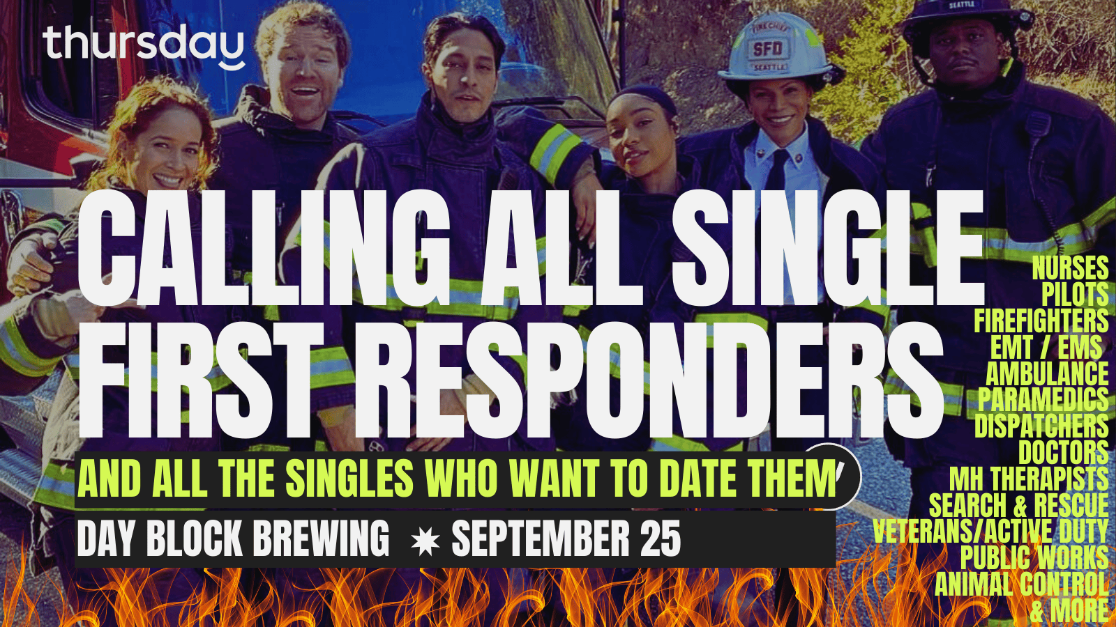 Thursday | RESCUE ME 🔥 FIRST RESPONDERS NIGHT @ DAY BLOCK BREWING  |  Minneapolis