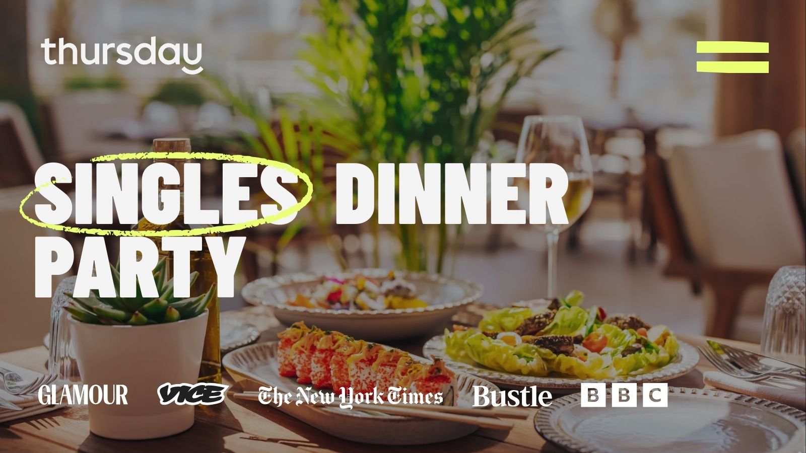 TUESDAY | DINNER PARTY | ULA | THE PALM