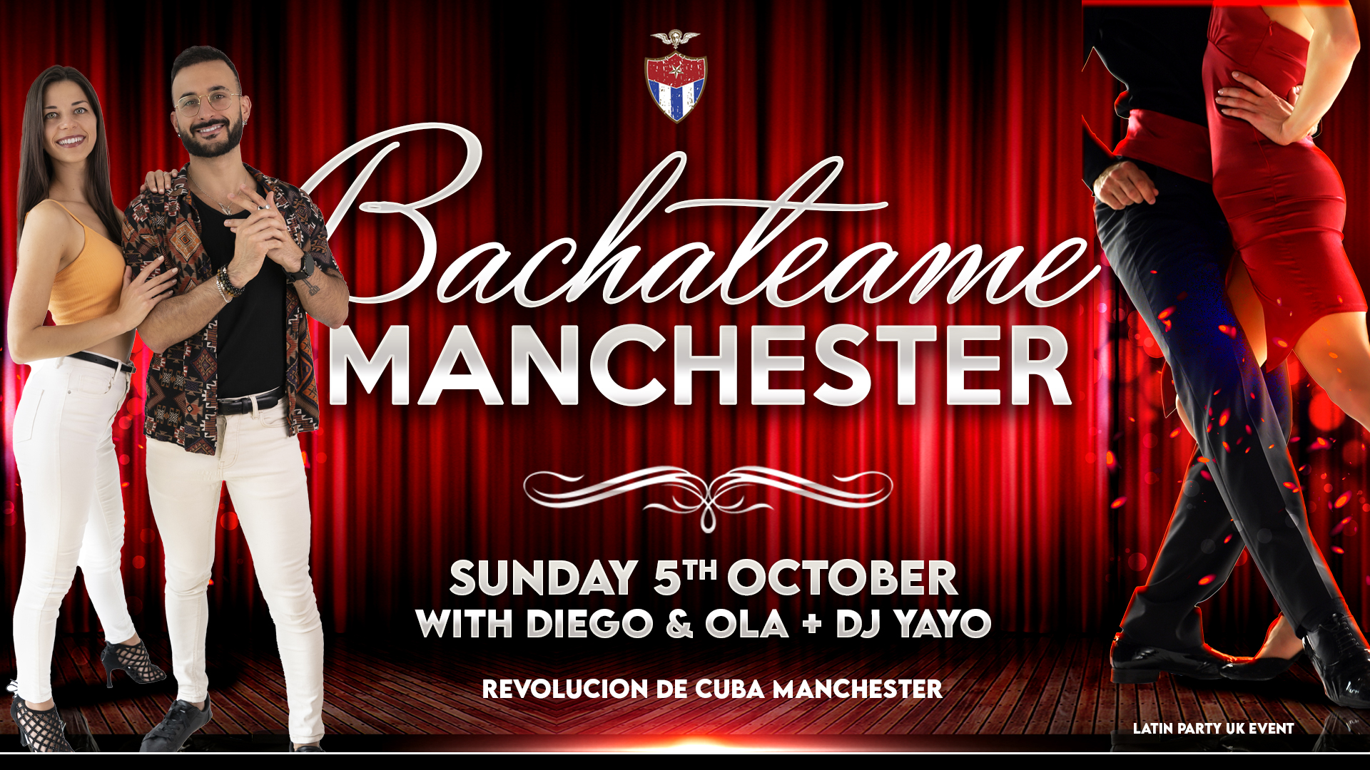 Bachateame Manchester – Sunday 5th October | Revolution de Cuba