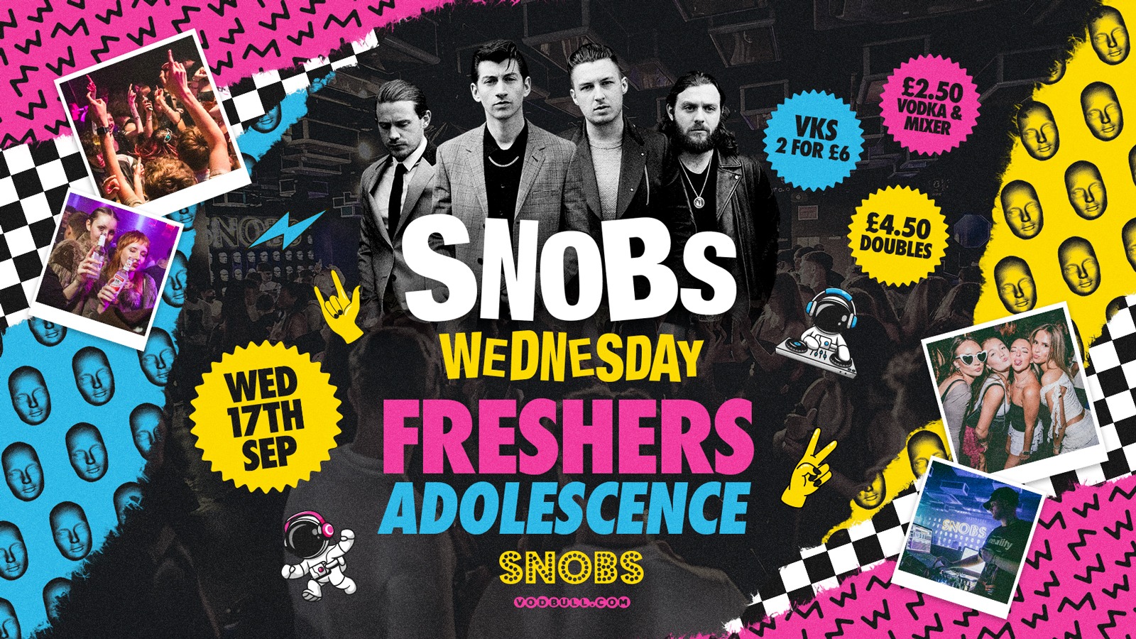 🎶 Snobs Wednesday FRESHERS ADOLESCENCE ⚠️ TONIGHT⚠️🎶 17/09
