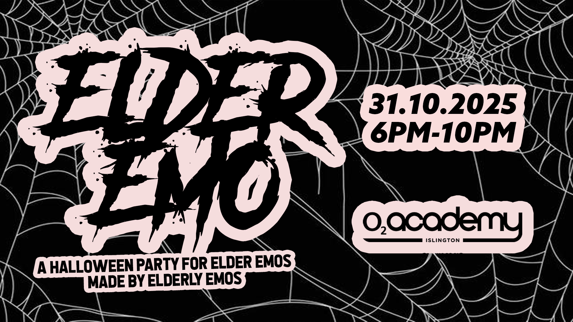 Elder Emo Halloween Party (Bed Before Midnight) London