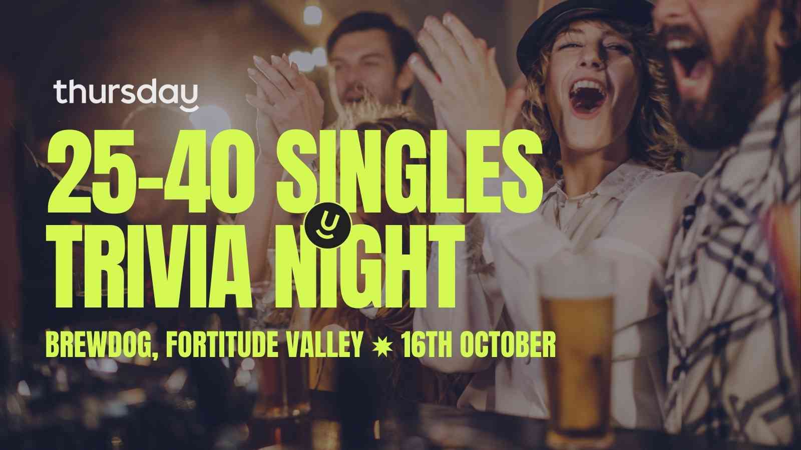 Thursday | BrewDog – Trivia Night (25-40) | Fortitude Valley