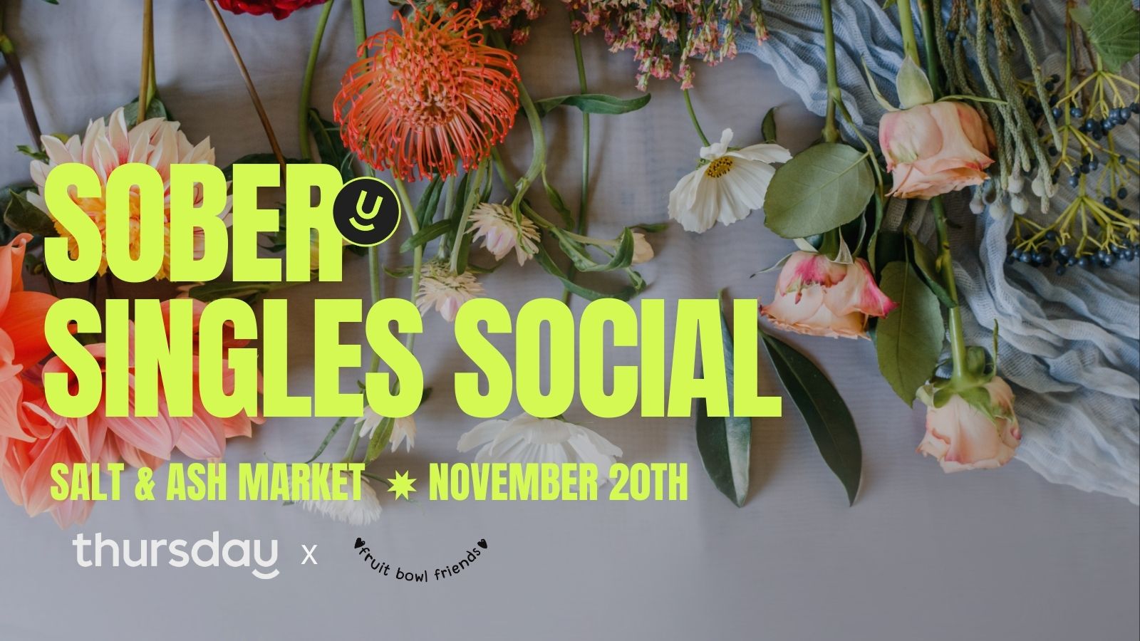 Thursday | Sober Singles Social | Salt & Ash Market