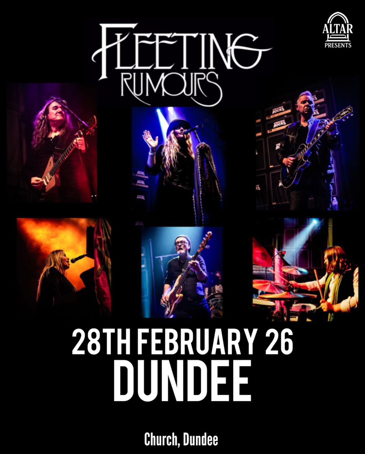 Fleeting Rumours – A Tribute to Fleetwood Mac Dundee Live