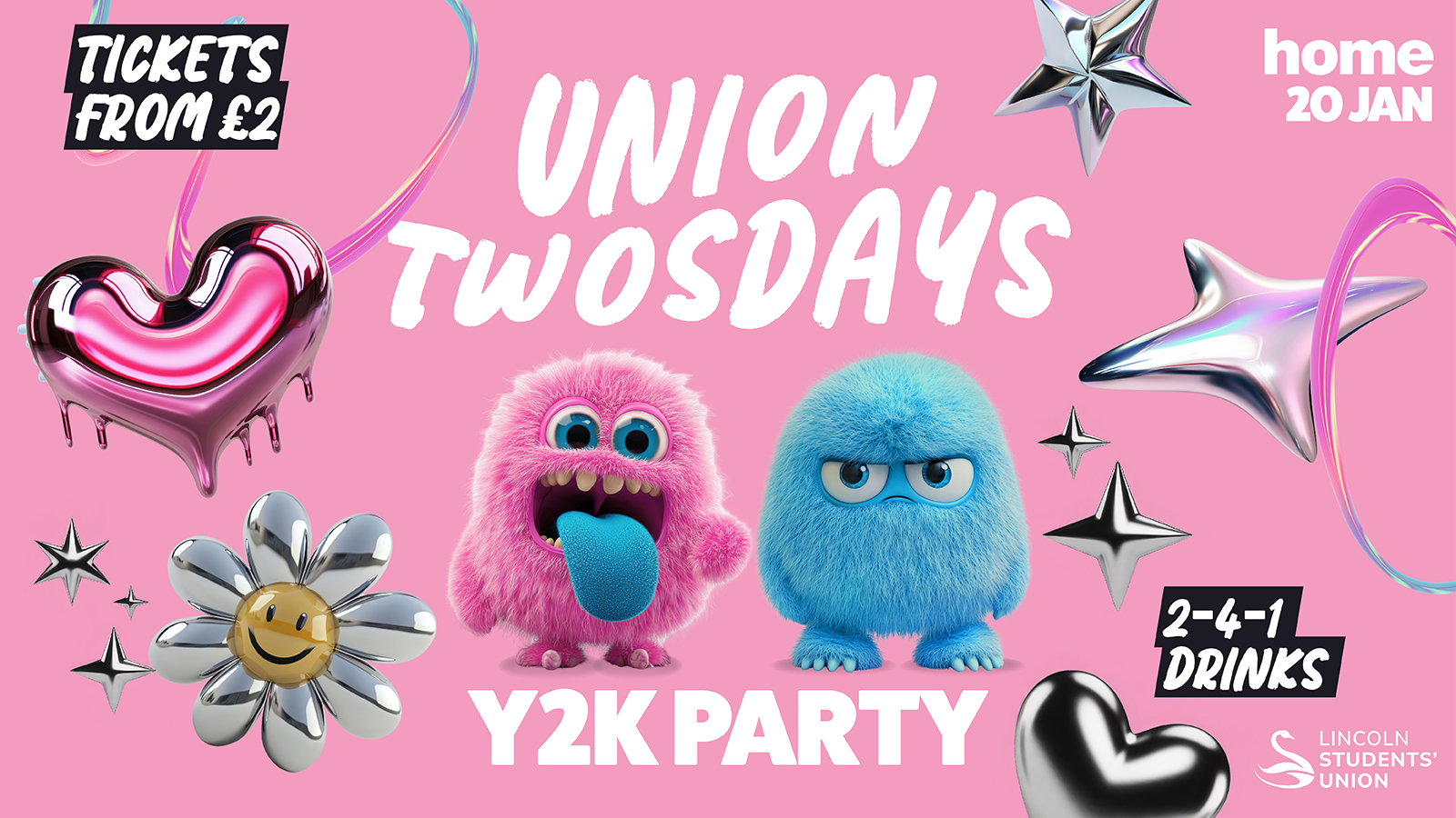 Union Twosdays Presents: Y2K PARTY 💿✨﻿