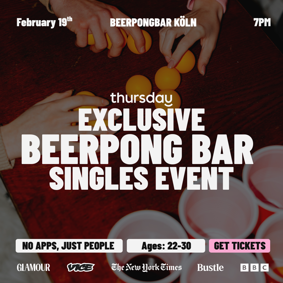 Thursday | Exclusive BEERPONG BAR Singles Event | Cologne