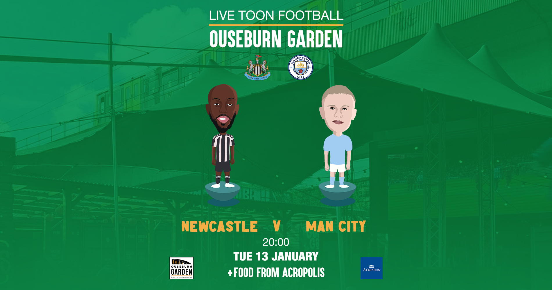 Newcastle v Man City live on the big screen