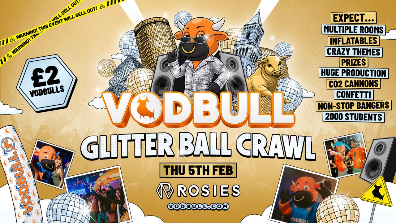 🧡 VODBULL GLITTER BALL CRAWL⚠️[FINAL TIX!!]⚠️ at ROSIES!! 05/02