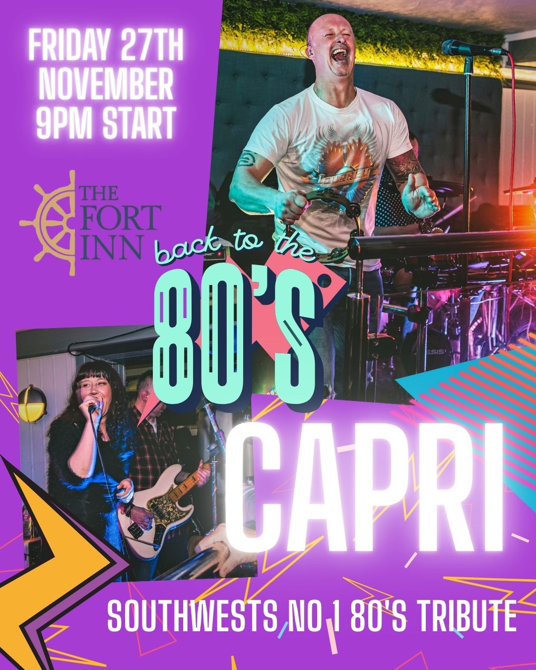 CAPRI – 80s Party Night Live at The Fort Inn 🕺✨