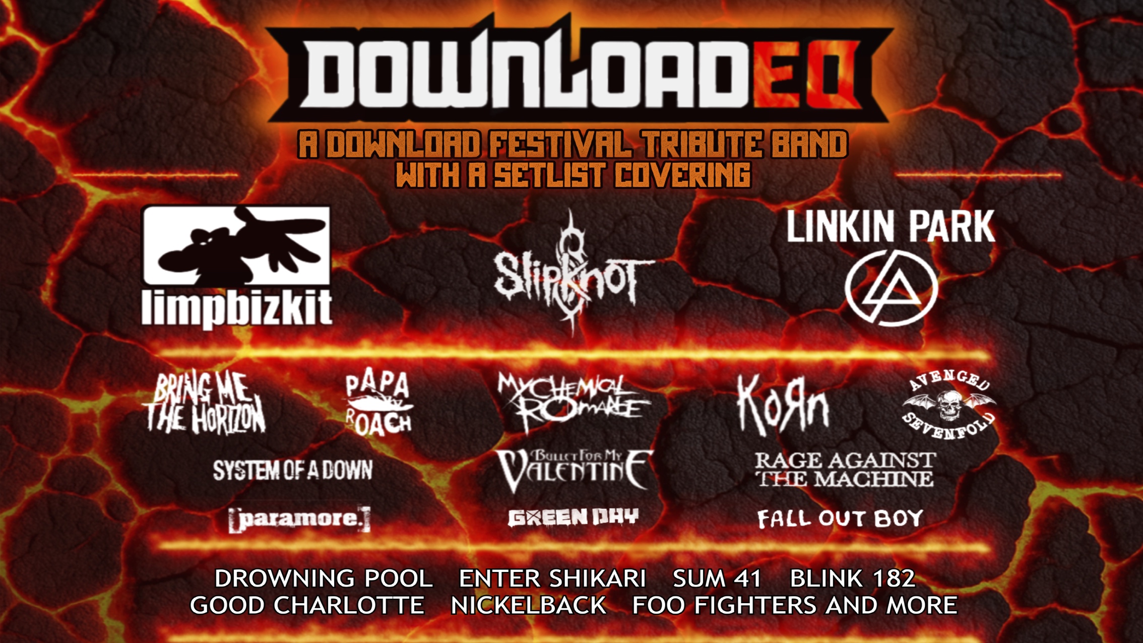 🚨 LAST FEW TICKETS! 🤘🏼 DOWNLOADED – Download Festival Tribute