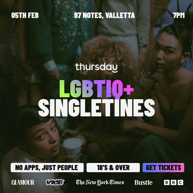 LGBTIQ+ Singletines | 97NOTES | Valletta | Age range: + 18
