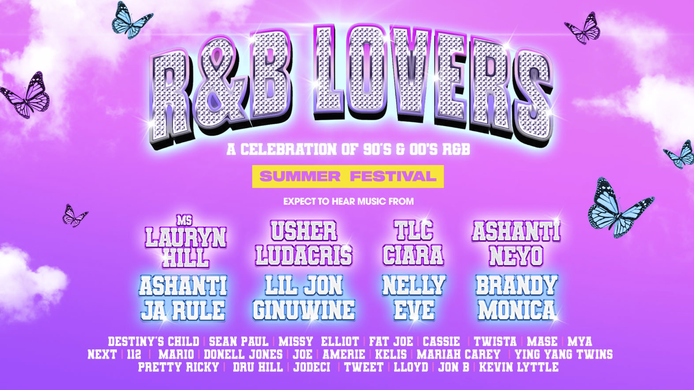 🚨 LAST FEW TICKETS! R&B Lovers – Summer Festival of 90s + 00s RnB