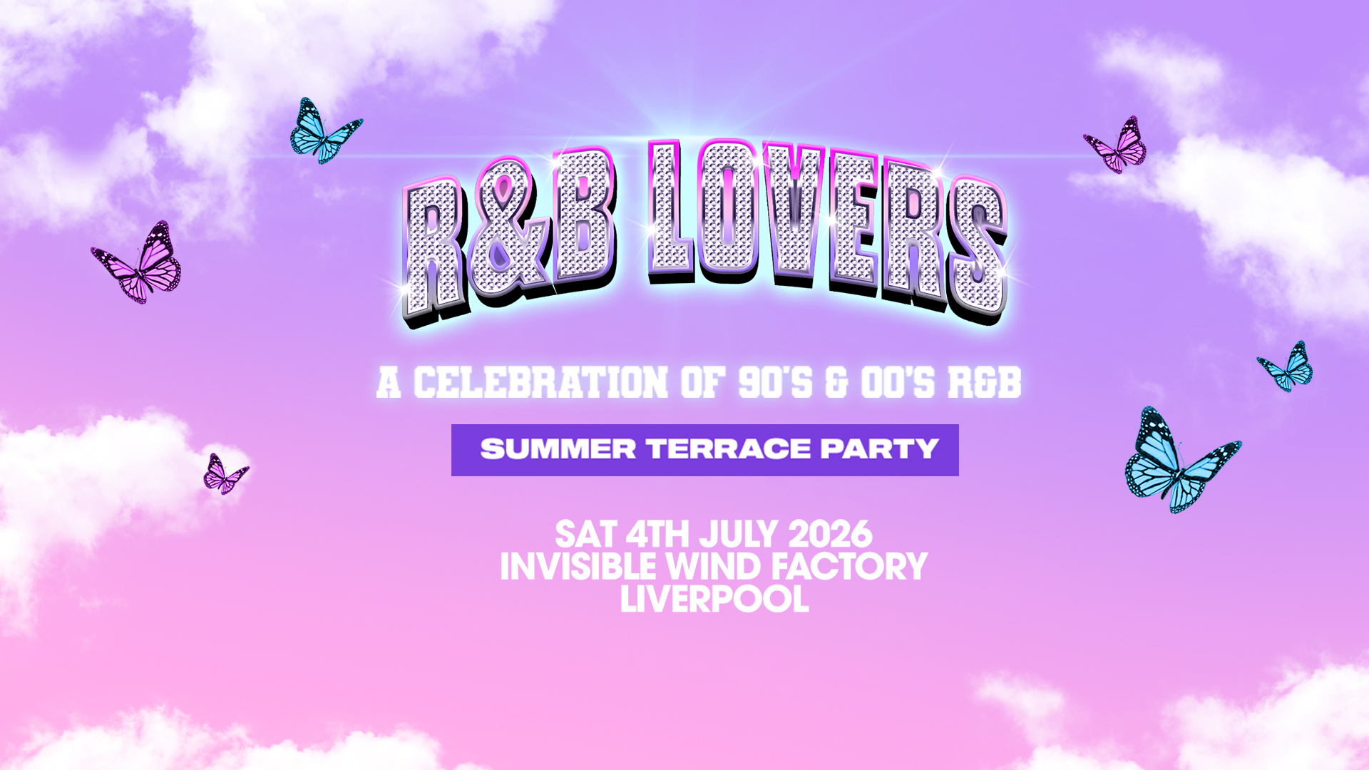 R&B Outdoor Terrace Party - Saturday 4th July - Invisible Wind Factory [LIMITED TICKETS ON SALE NOW!]