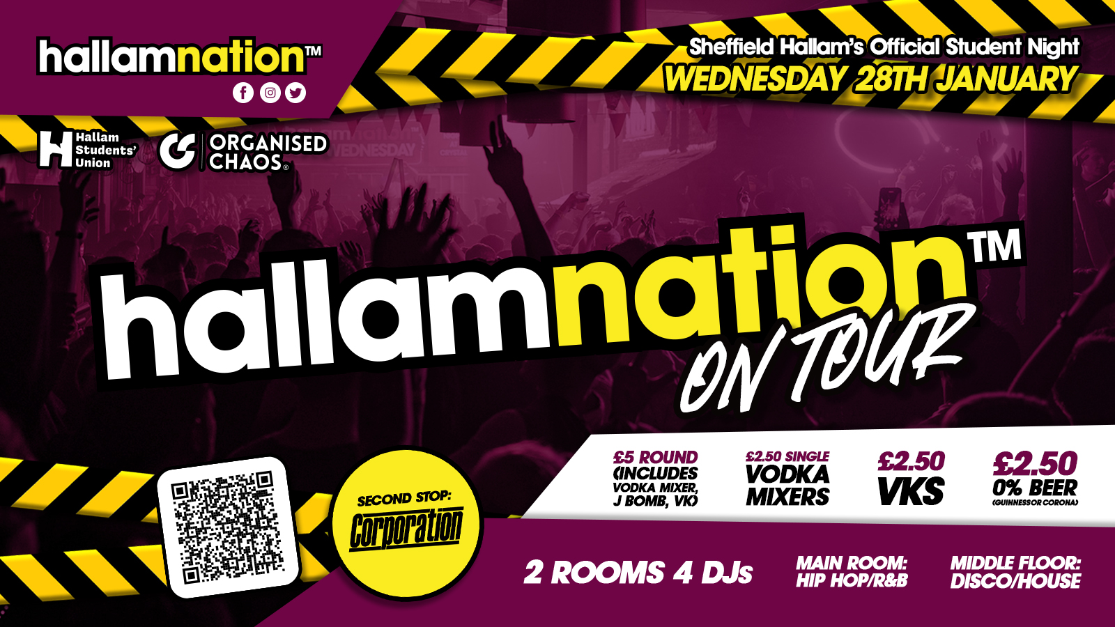 Hallamnation: On Tour Official Hallam Wednesday