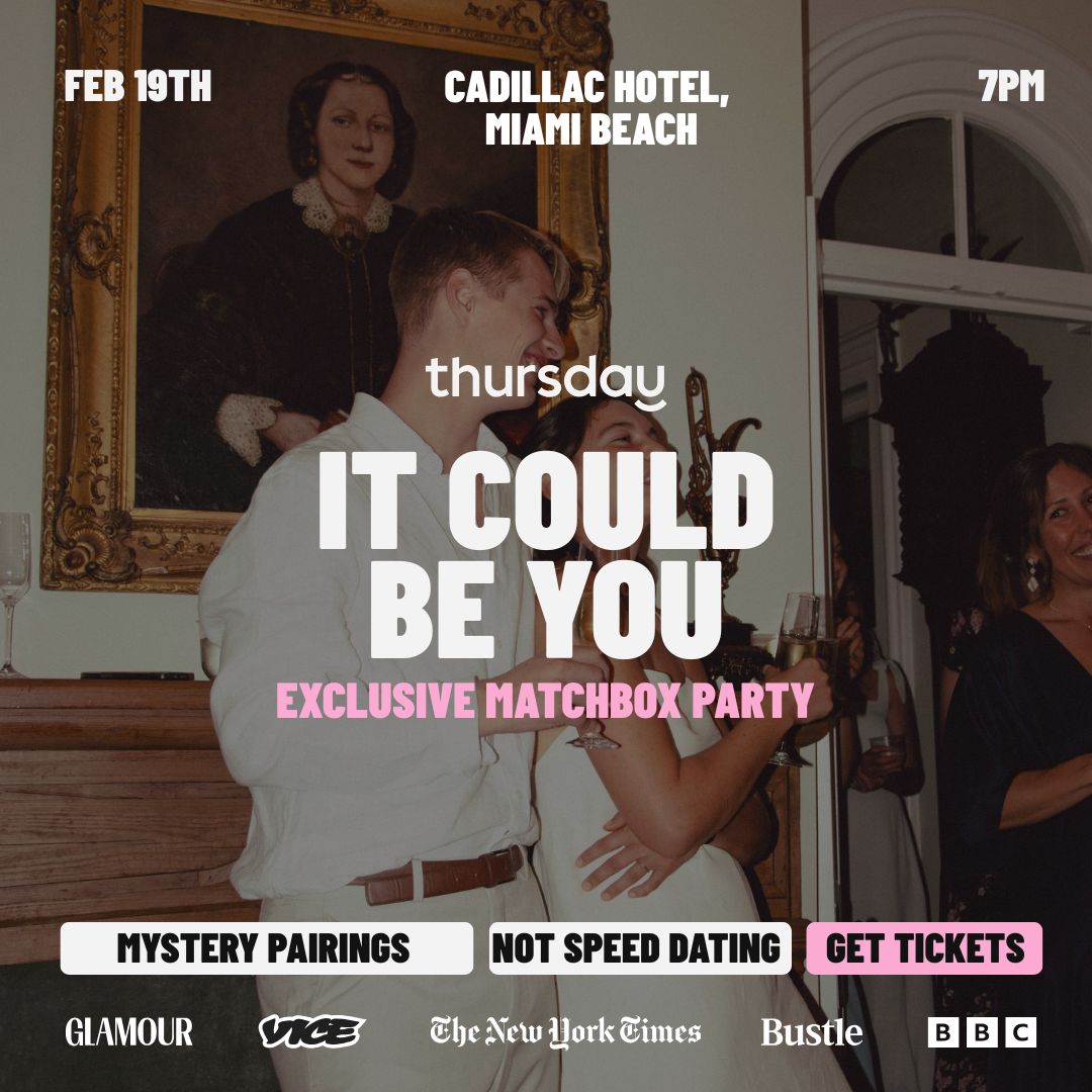 Thursday | Exclusive Matchbox Party @ Cadillac Hotel 🏨 | Miami Beach
