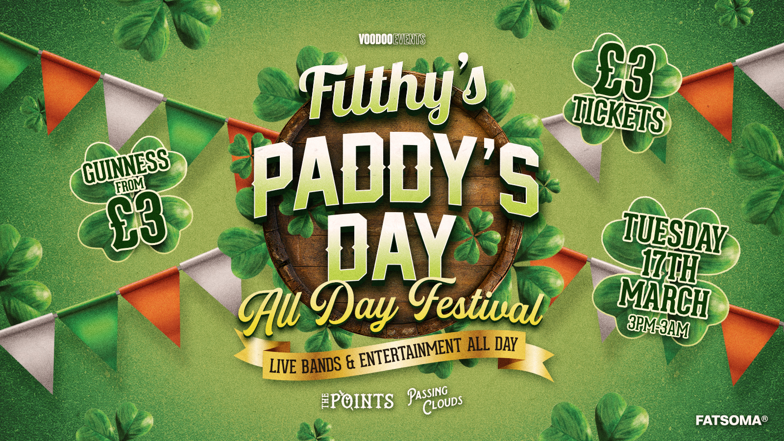 Filthy’s Paddy’s Day Festival – Newcastle ☘️