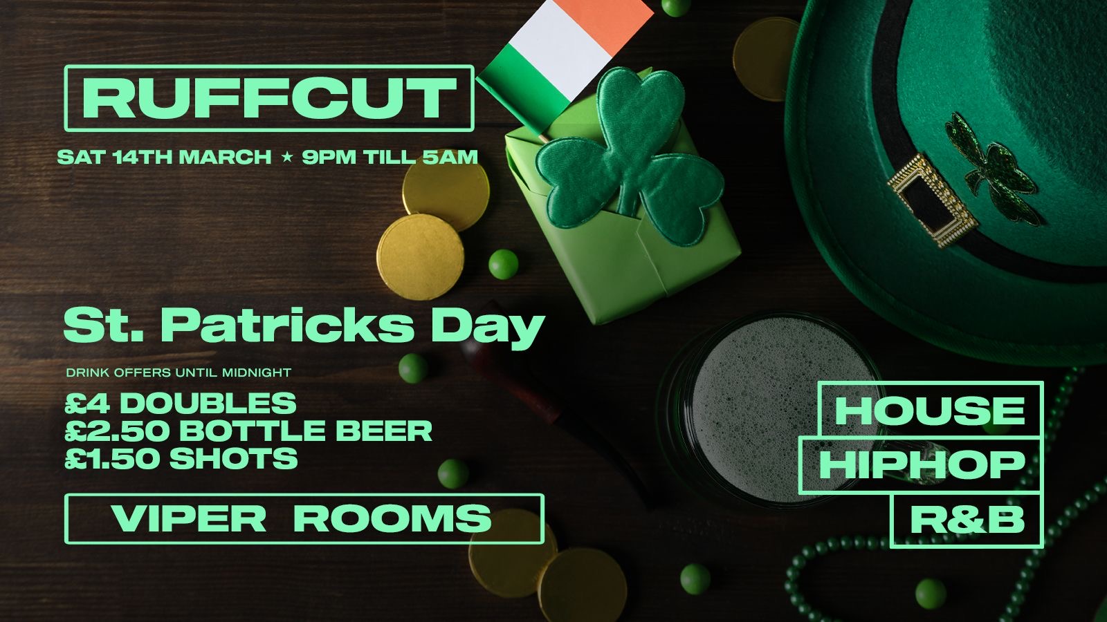 RUFFCUT – St Patrick’s Day Special – Bound Events