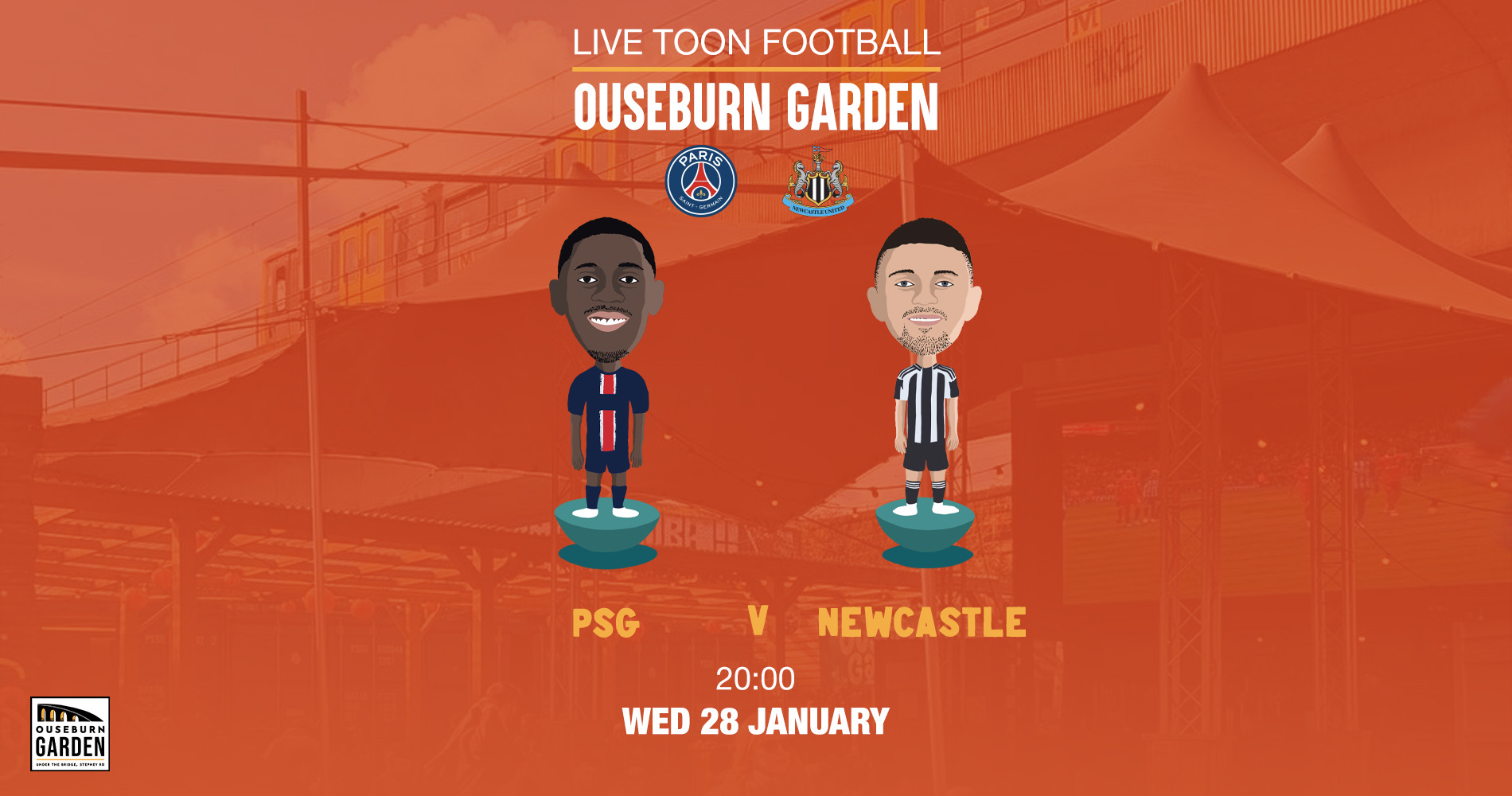 PSG vs Newcastle live @ Ouseburn Garden