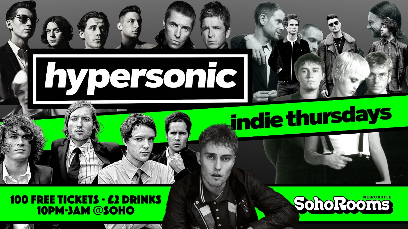 Hypersonic Thursdays  | Thursday 29th January | Soho Rooms Newcastle