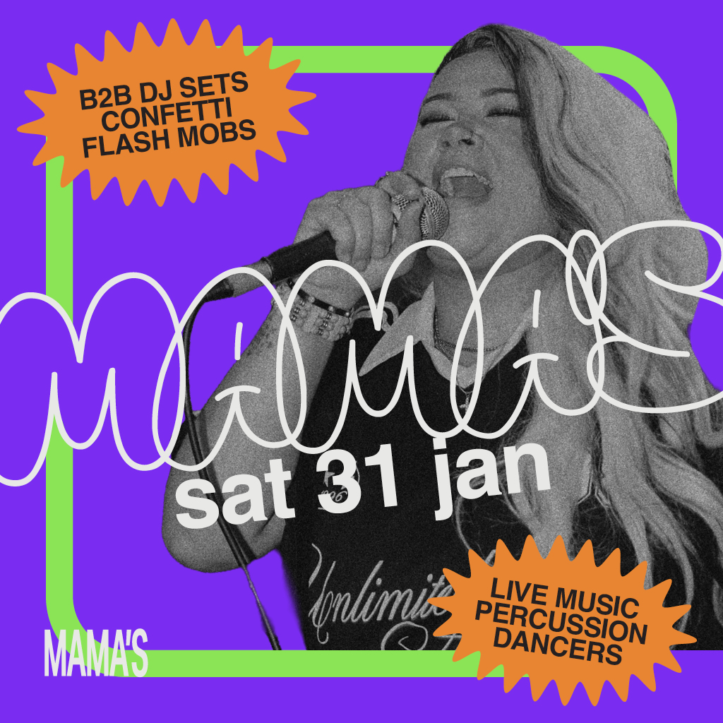 MAMA ROUX’S SATURDAYS – FREE DRINK WITH TICKET*