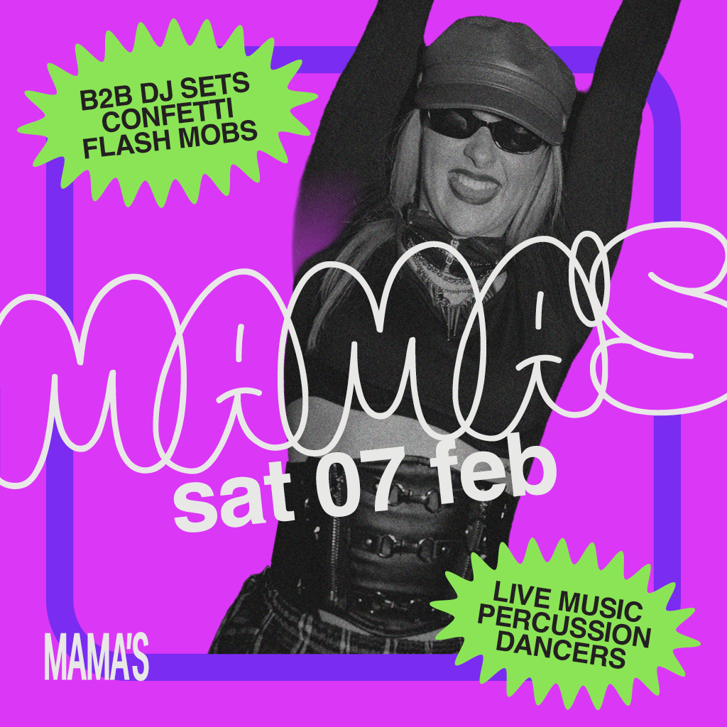 MAMA ROUX’S SATURDAYS – FREE DRINK WITH TICKET*