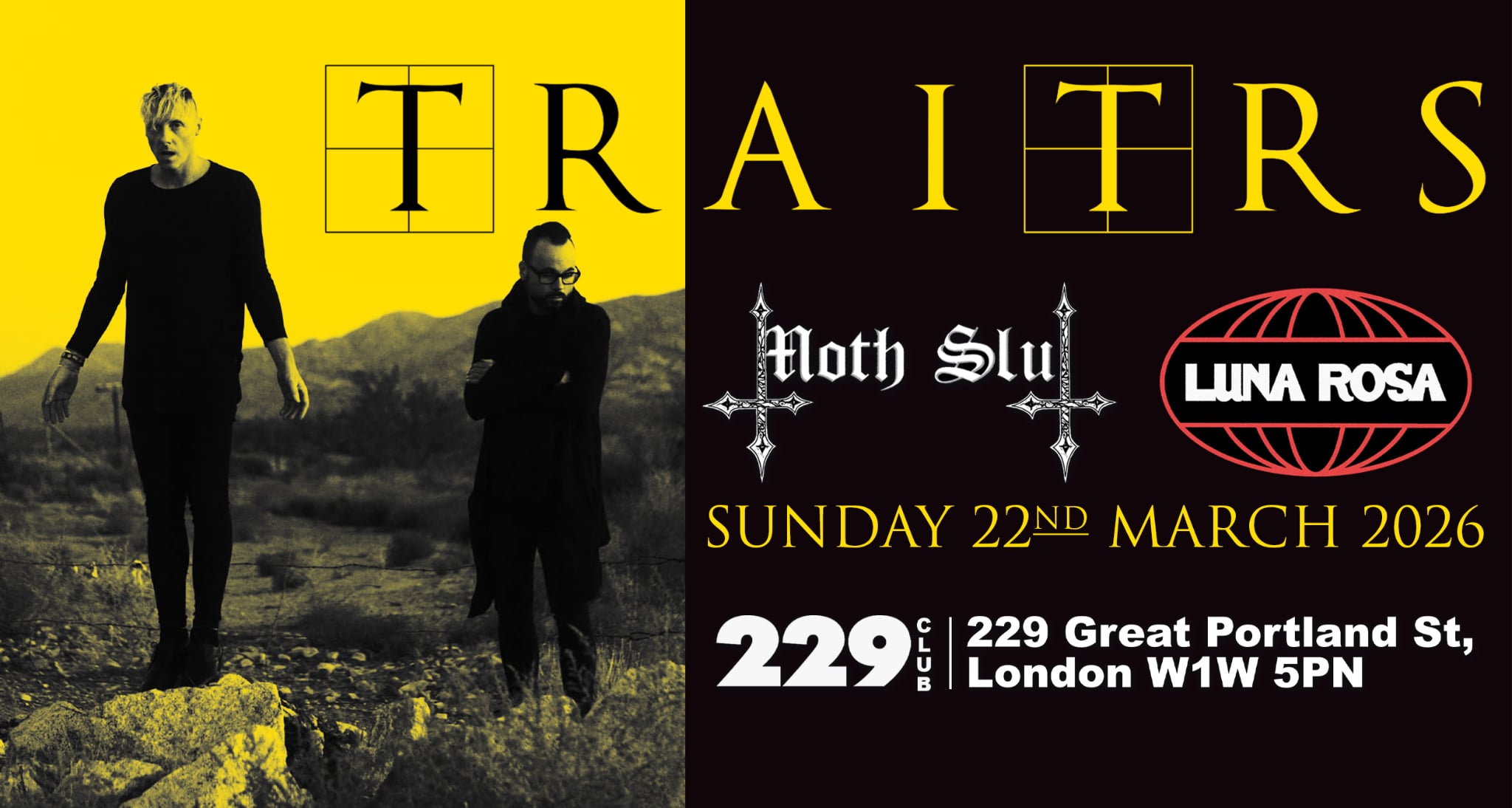  TRAITRS + MOTH SLUT & LUNA ROSA