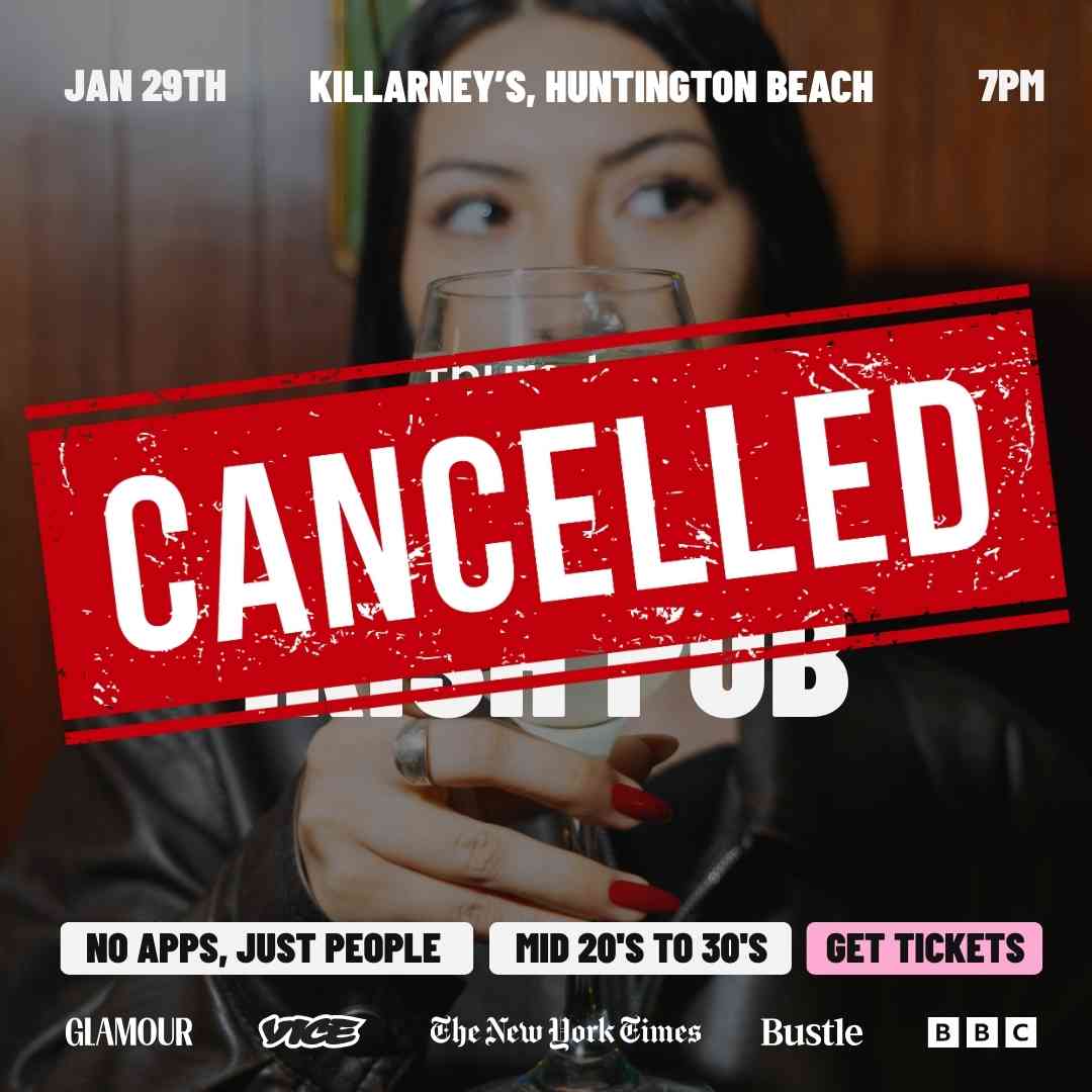 Thursday | Killarney’s Irish Pub (Under 35’s) | Orange County