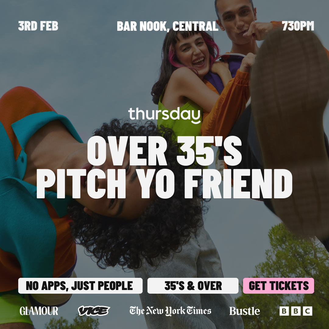 Thursday | 35+ Pitch Your Friend! | Nook Bar