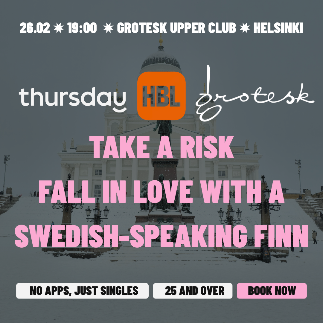 Thursday x HBL | Ota Riski, Rakastu Suomenruotsalaiseen | Grotesk (25+) | Helsinki